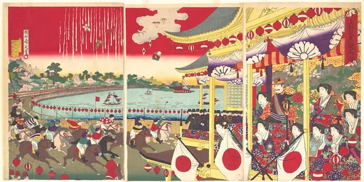 『上野不忍競馬図』|View of the Horse Track at Shinobazu in Ueno Park (Ueno shinobazu keiba zu)