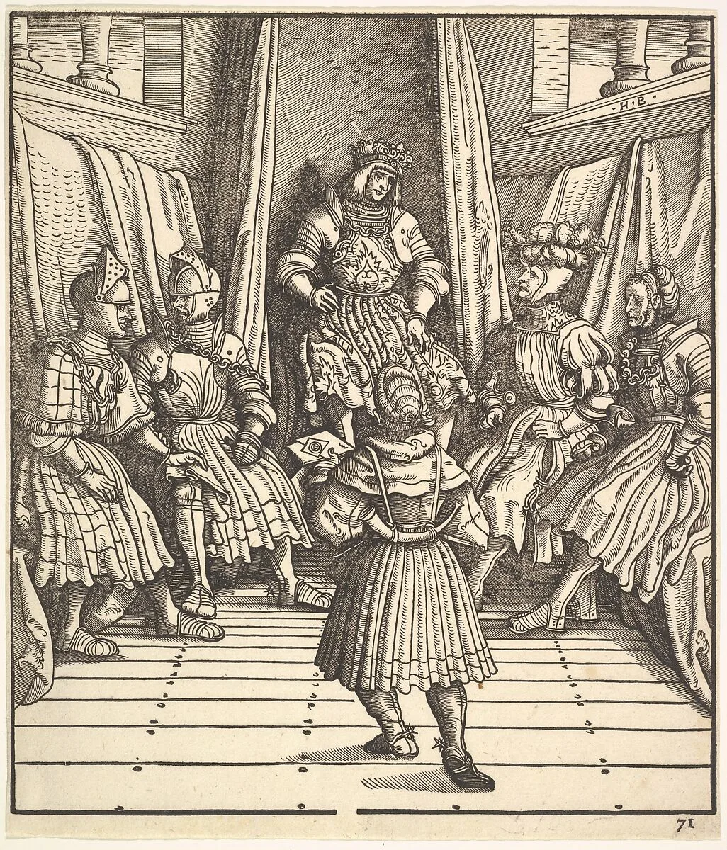 Illustration from The White King (Der Weiß König) — Hans Burgkmair
