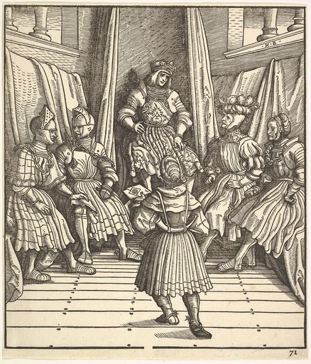Illustration from The White King (Der Weiß König)