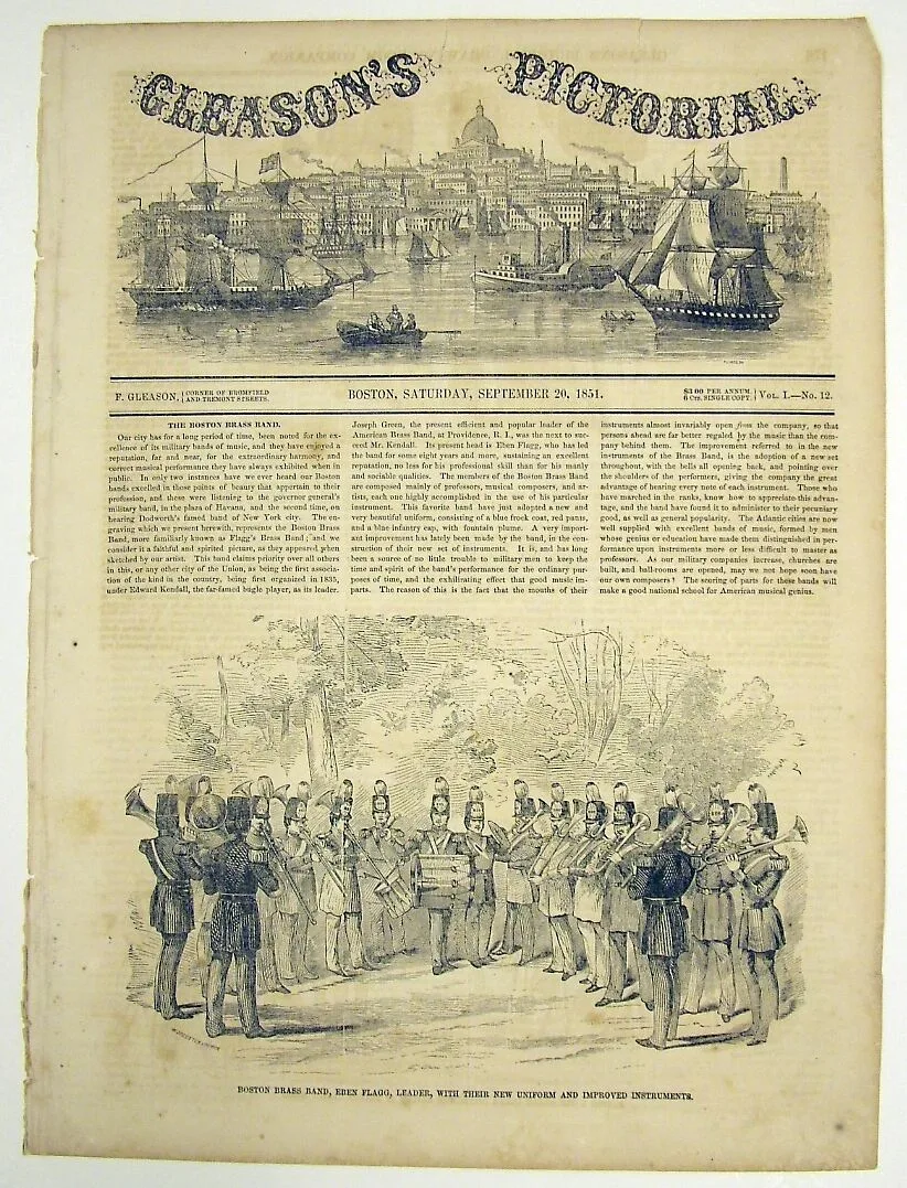 Boston Brass Band newspaper illustration — Unknown
