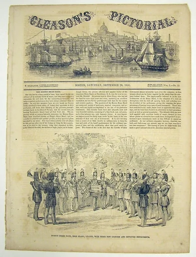 Boston Brass Band newspaper illustration