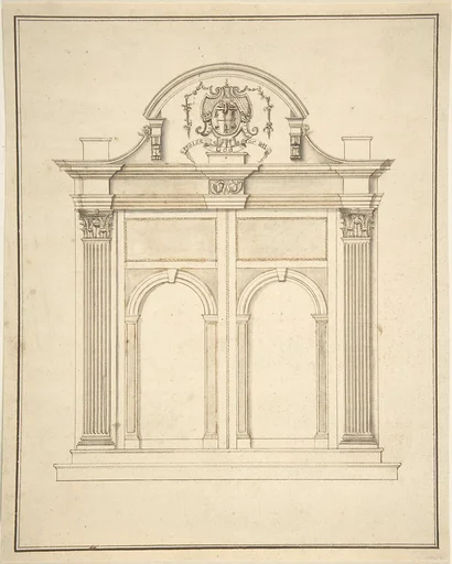 Design for a doorway for a chapel