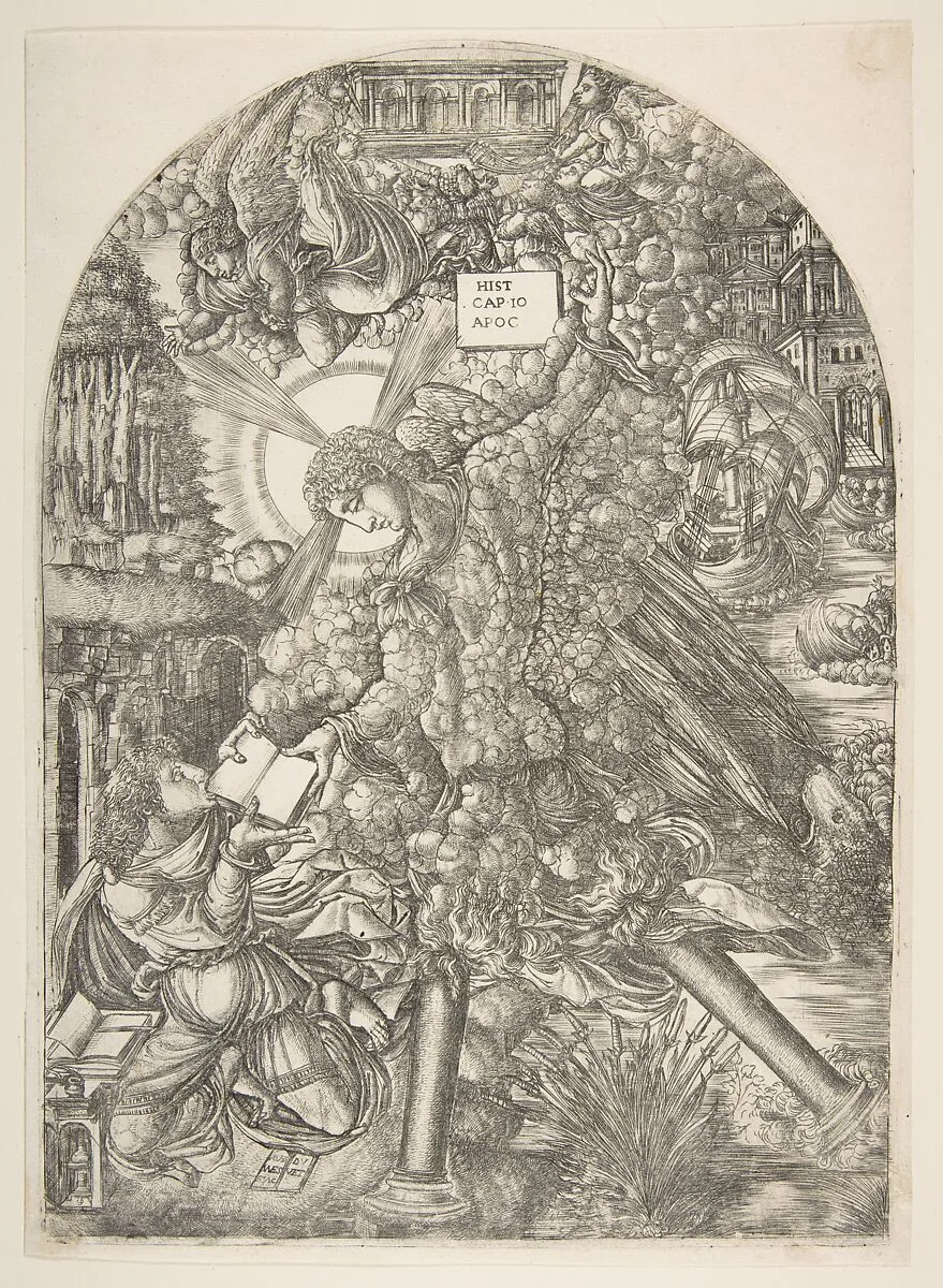 The Angel Gives Saint John the Book to Eat, from the Apocalypse — Jean Duvet