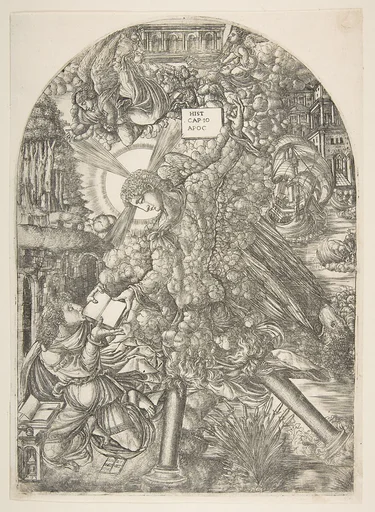 The Angel Gives Saint John the Book to Eat, from the Apocalypse