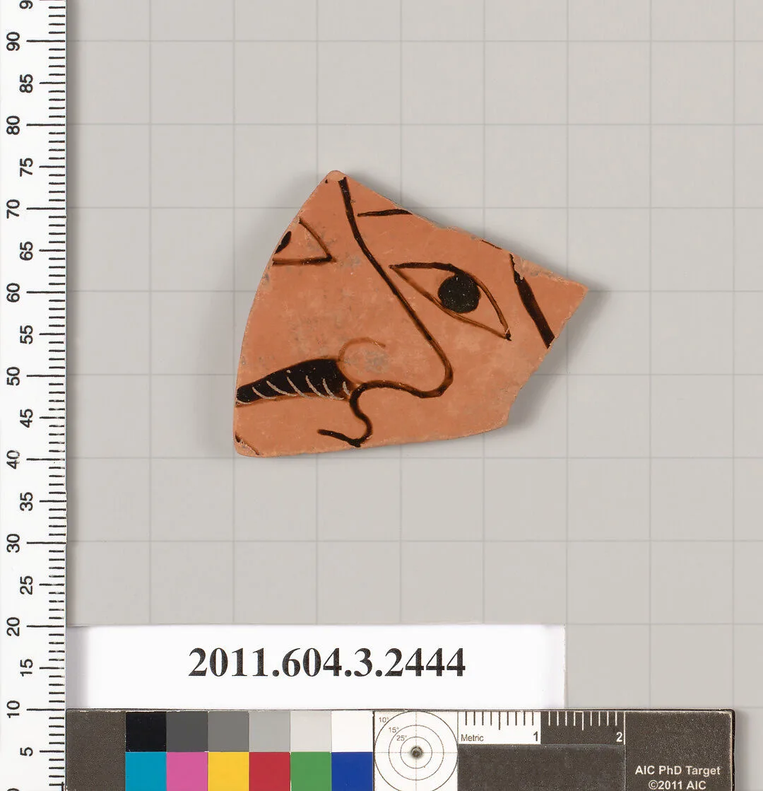 Terracotta fragment of a kylix (drinking cup) — Unknown