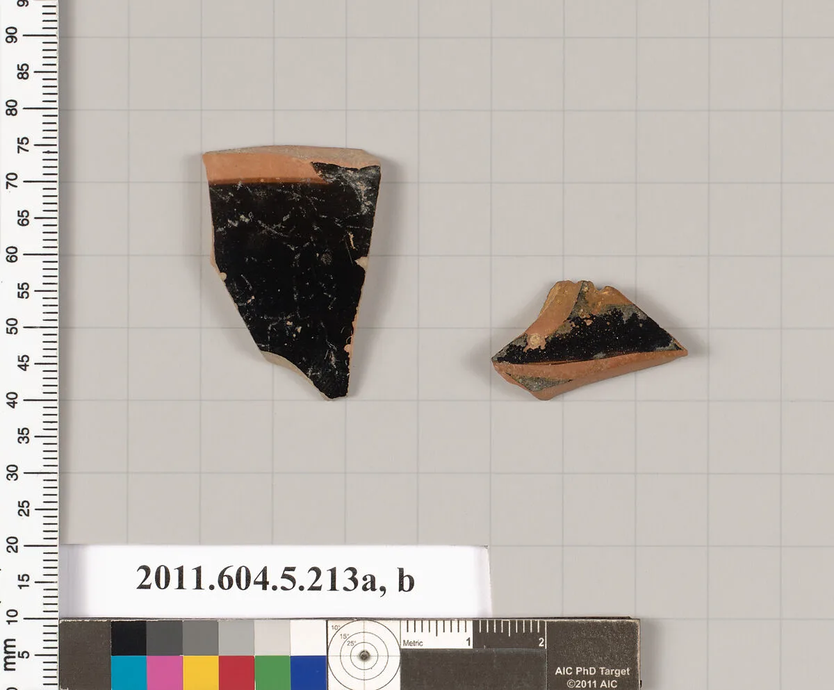 Terracotta fragment of kylikes (drinking cups) — Unknown