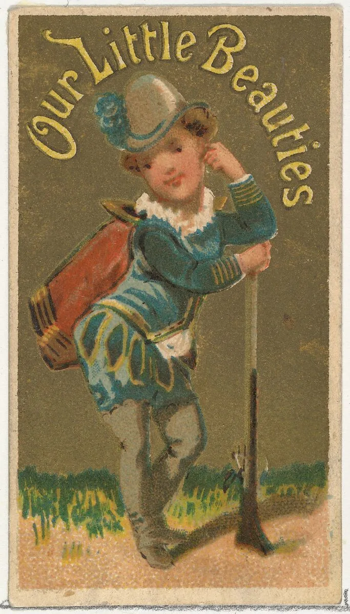 From the Girls and Children series (N58) promoting Our Little Beauties Cigarettes for Allen & Ginter brand tobacco products — Allen & Ginter