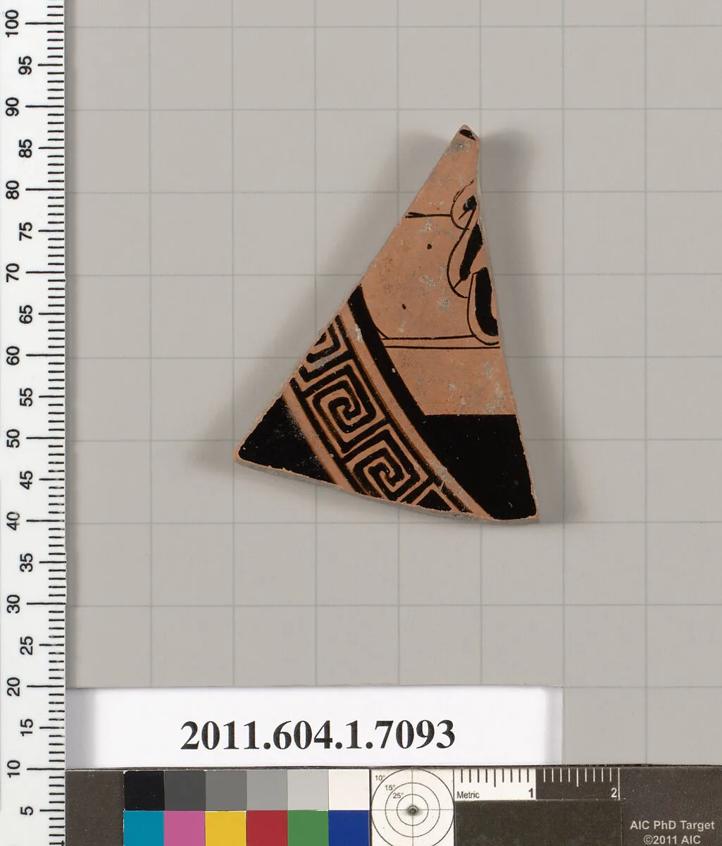 Terracotta fragment of a kylix (drinking cup) — Unknown