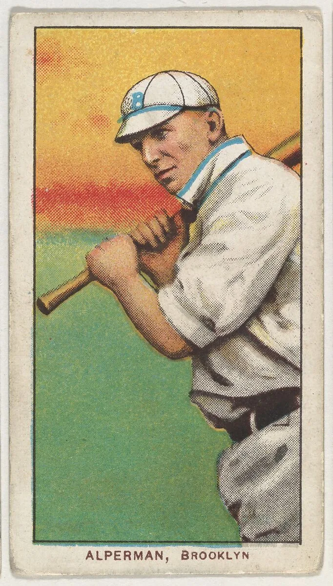 Alperman, Brooklyn, National League, from the White Border series (T206) for the American Tobacco Company — American Tobacco Company