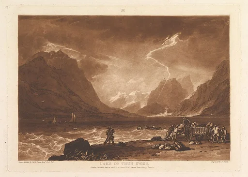 Lake of Thun, Swiss (Liber Studiorum, part III, plate 15)