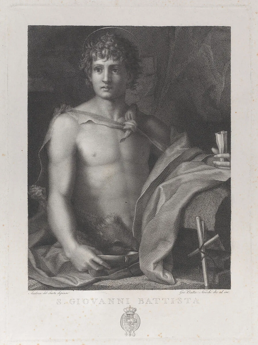 Saint John the Baptist — Gioan Battista Nocchi|Andrea del Sarto (Andrea d'Agnolo)