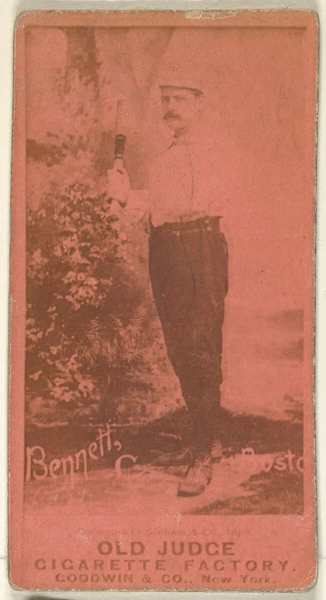 Bennett, Catcher, Boston, from the Old Judge series (N172) for Old Judge Cigarettes — Goodwin & Company