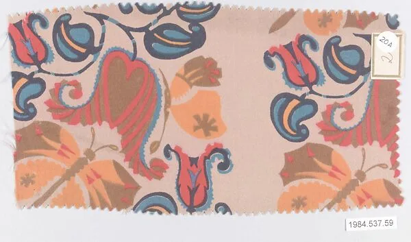 Textile sample, from the ¦Franko Prints¦ series — Frank Silk Mills, Inc.|Joseph Urban