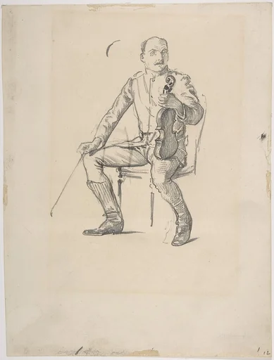 Violinist: study from life