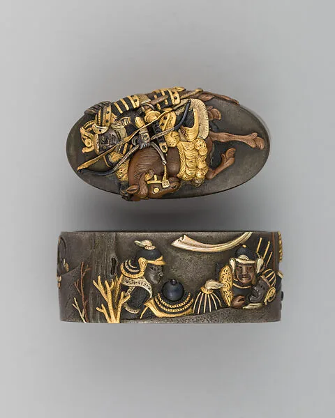 Sword-Hilt Collar and Pommel (Fuchigashira) — Unknown
