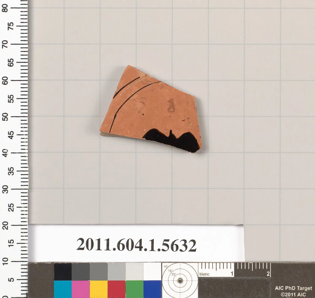 Terracotta fragment of a kylix (drinking cup) — Unknown