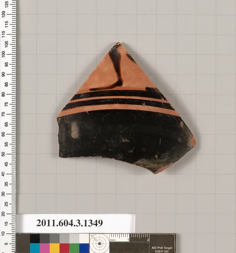 Terracotta fragment of a skyphos (deep drinking cup)