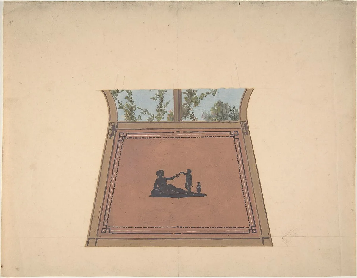 Pompeiian Design for Paneling — Jules-Edmond-Charles Lachaise|Eugène-Pierre Gourdet