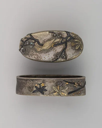 Sword-Hilt Collar and Pommel (Fuchigashira)