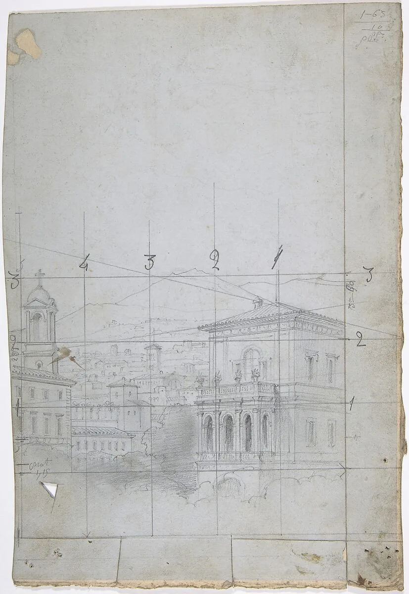 Design for a Stage Set at the Opéra, Paris — Eugène Cicéri