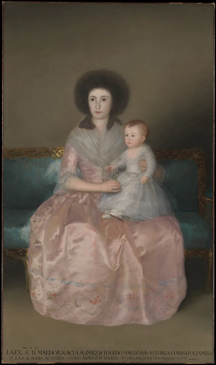 Condesa de Altamira and Her Daughter, María Agustina — Goya (Francisco de Goya y Lucientes)