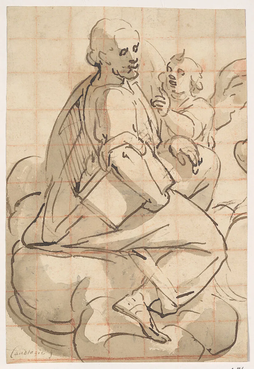Saint Matthew and the Angel — Luca Cambiaso