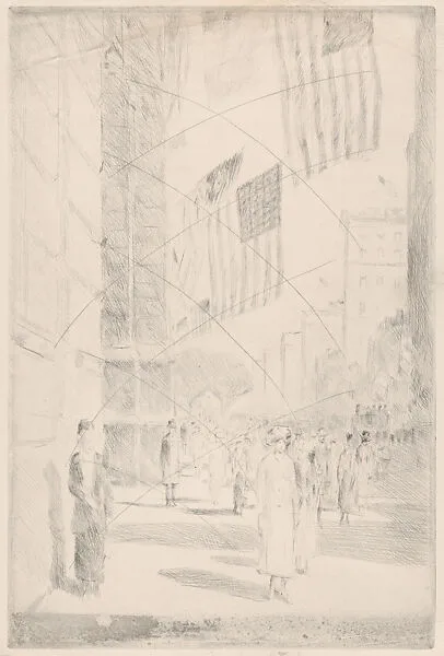 The Avenue of the Allies — Childe Hassam