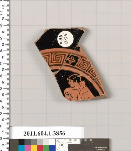 Terracotta fragment of a kylix (drinking cup)