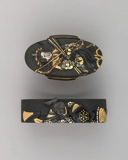 Sword-Hilt Collar and Pommel (Fuchigashira)
