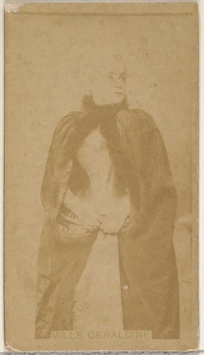 M'lle Geraldine, from the Actors and Actresses series (N45, Type 8) for Virginia Brights Cigarettes