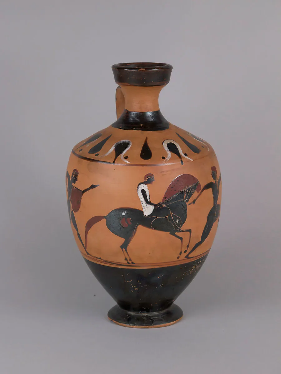 Terracotta lekythos (oil jar) — Unknown