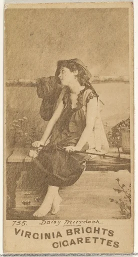 Card 735, Daisy Murdoch, from the Actors and Actresses series (N45, Type 1) for Virginia Brights Cigarettes
