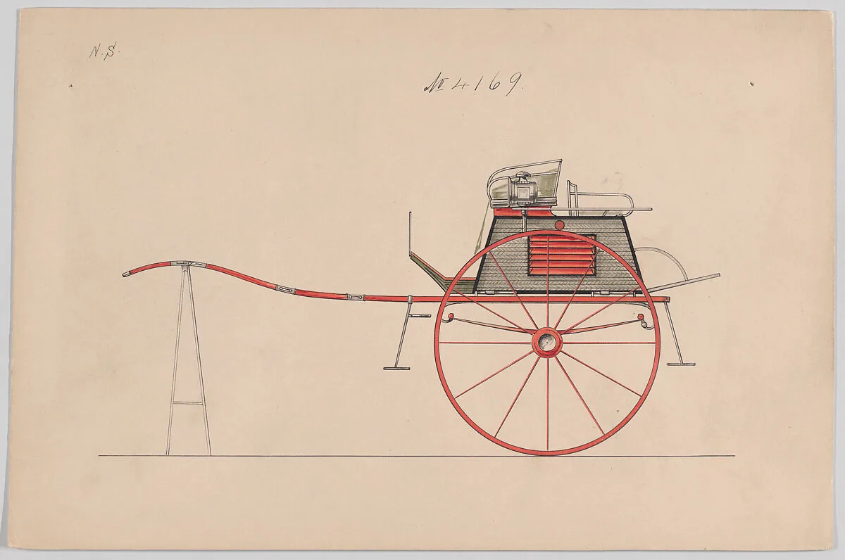 Design for Dog Cart or 2 Wheeler, no. 4169 — Brewster & Co.|Herman Stahmer