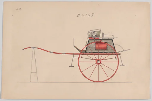 Design for Dog Cart or 2 Wheeler, no. 4169