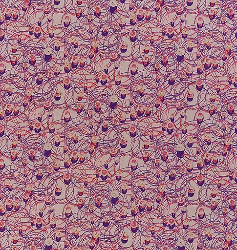 "Americana Print: Buttons and Thread" Textile