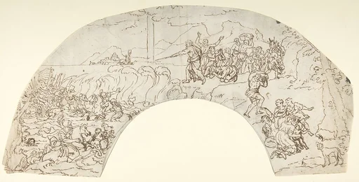 The Crossing of the Red Sea (Lunette or Fan?)