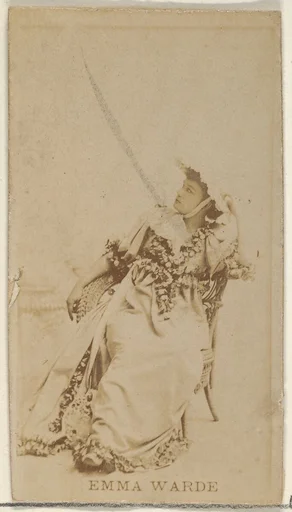 Emma Warde, from the Actors and Actresses series (N45, Type 8) for Virginia Brights Cigarettes