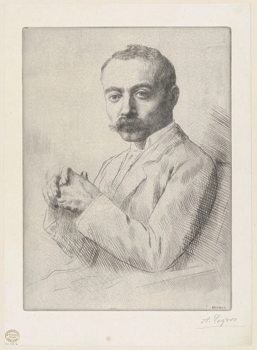 Portrait of Edward D. Adams — Alphonse Legros|Edward Dean Adams