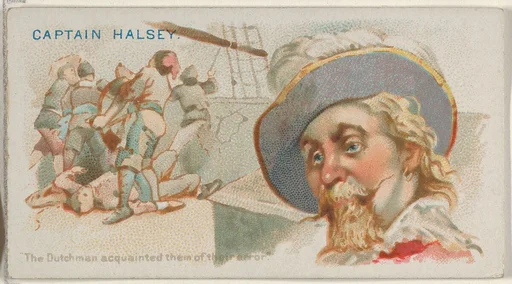 Captain Halsey, The Dutchman Acquainted them of this Error, from the Pirates of the Spanish Main series (N19) for Allen & Ginter Cigarettes