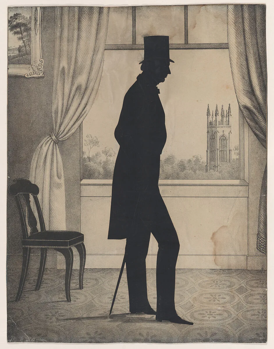 Silhouette of Nathaniel Babson of Gloucester, Massachusetts — William Henry Brown|Nathaniel Babson