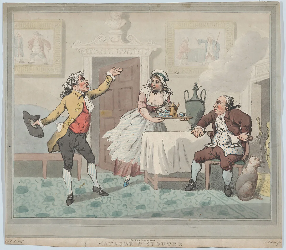 Manager & Spouter — S. W. Fores|Samuel Alken|Thomas Rowlandson|David Garrick|Henry Wigstead