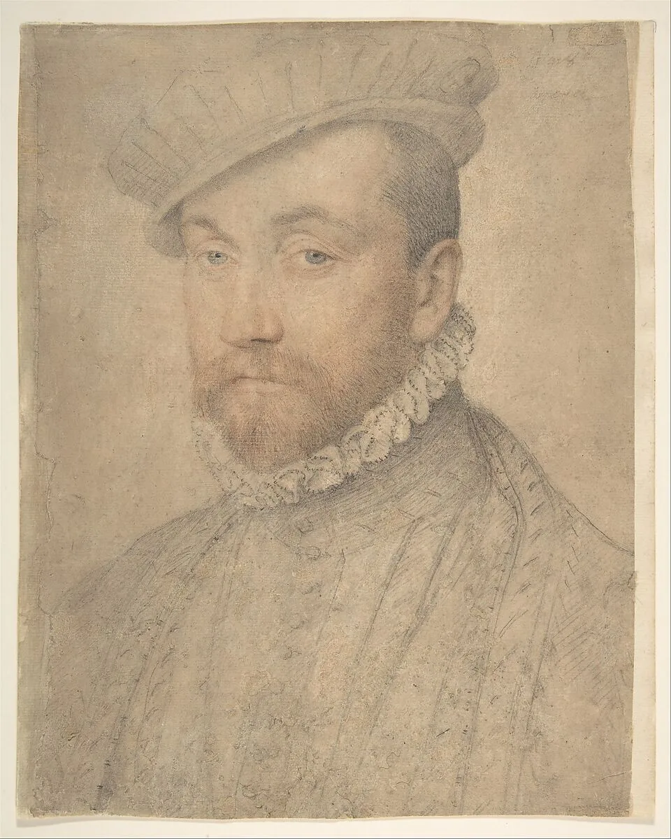 Portrait of a Man — Anonymous, French, 16th century|François Clouet
