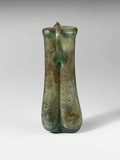 Glass double cosmetic flask (kohl tube)