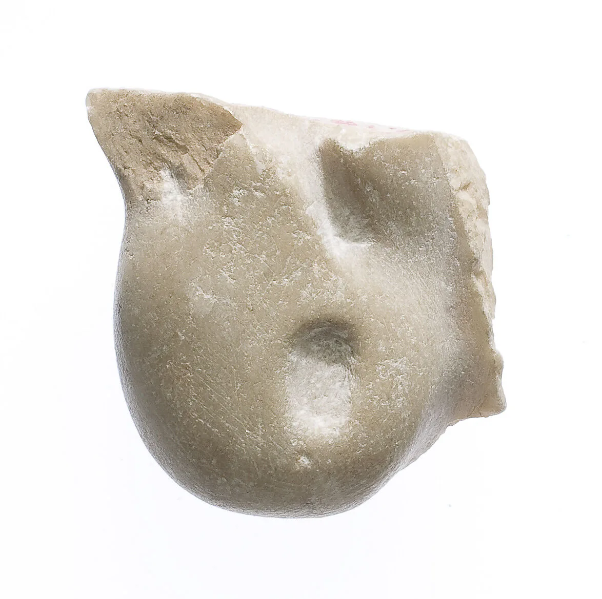 Ear lobe from a statue of king or queen — Unknown