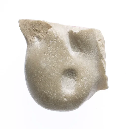 Ear lobe from a statue of king or queen