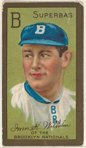 Irwin H. Wilhelm, Brooklyn Superbas, National League, from the "Baseball Series" (Gold Borders) set (T205) issued by the American Tobacco Company — American Tobacco Company