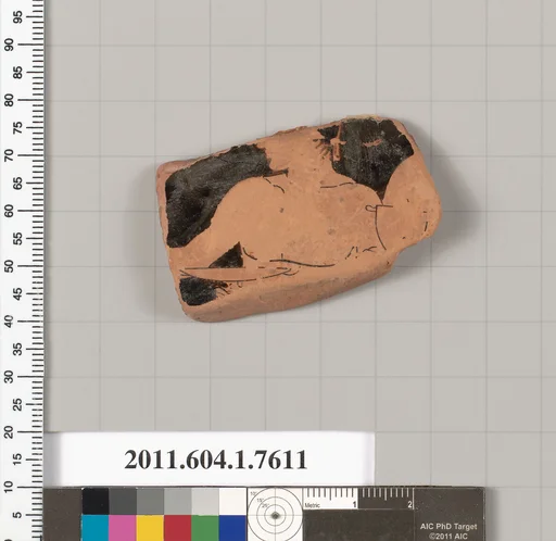 Terracotta fragment of a kylix (drinking cup)