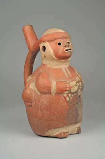 Whistling Stirrup Spout Bottle with Figure
