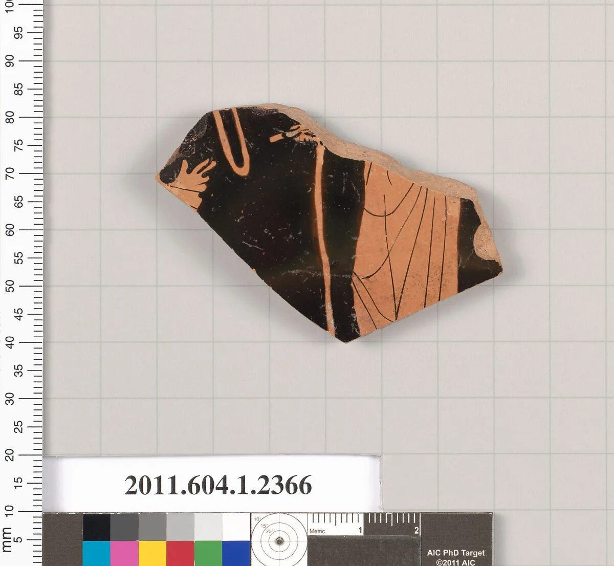 Terracotta fragment of a kylix (drinking cup) — Unknown