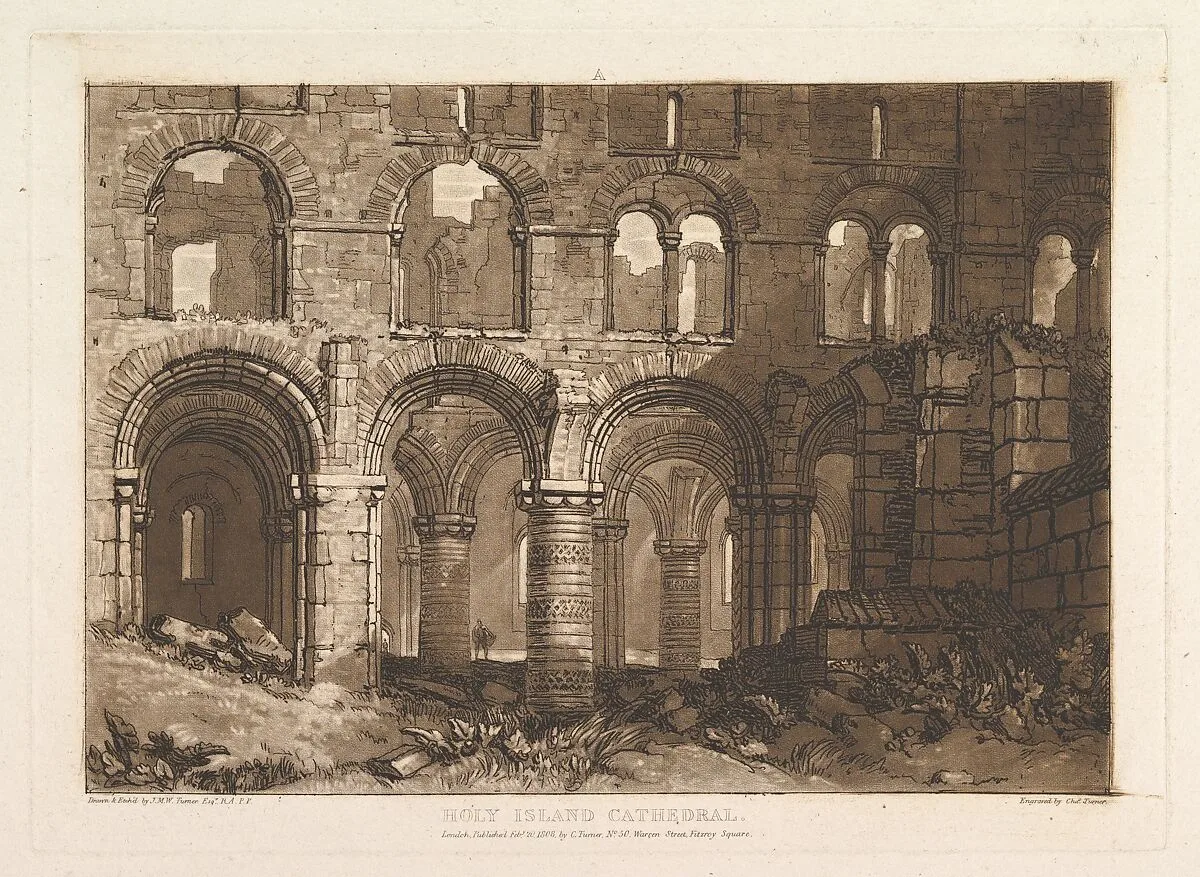 Holy Island Cathedral (Liber Studiorum, part III, plate 11) — Joseph Mallord William Turner|Charles Turner